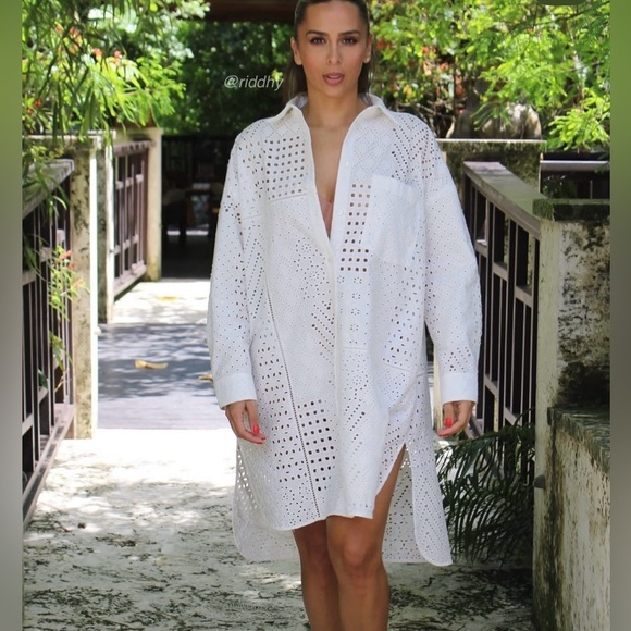 Zara Dresses & Skirts - Zara ZW Collection Embroidered Eyelet Dress